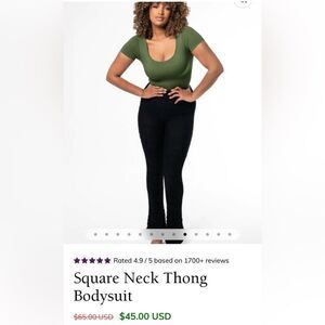 NWT Green Shapewear Bodysuit, XL